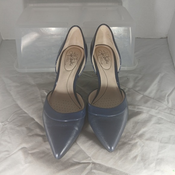 LifeStride Soft System Womens Navy DOrsay Pumps Heels Shoes Size 6.5 Wide - Picture 3 of 10